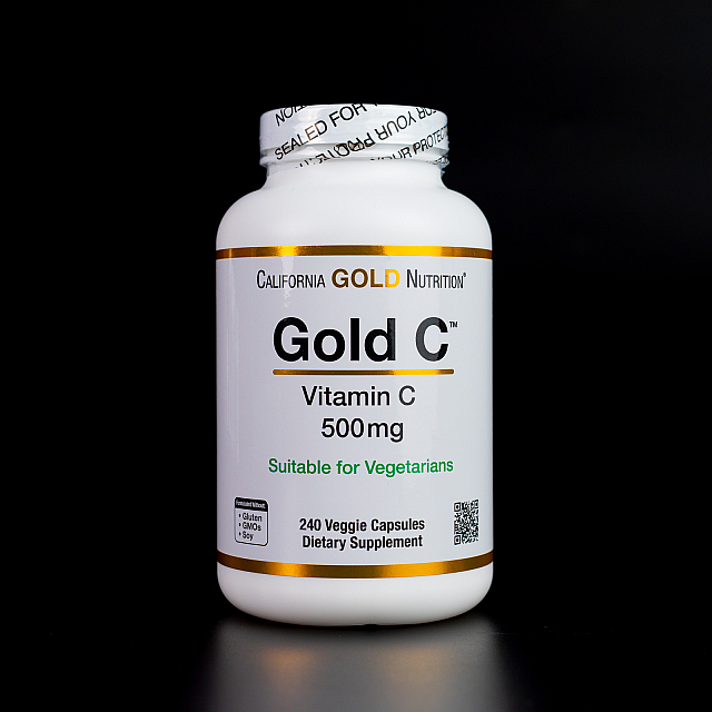 Gold C Vitamin C 500 mg (240 veg caps)  