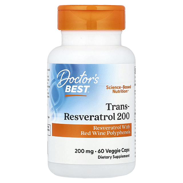 Trans-Resveratrol 200 mg	(60 Veggie Caps)