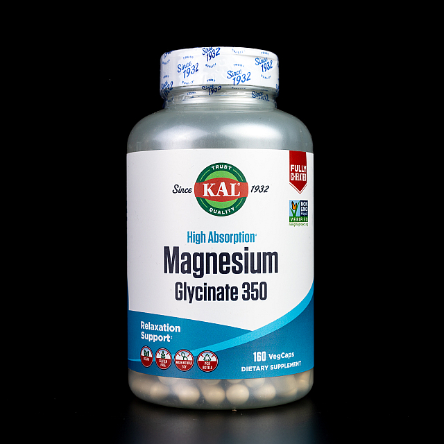 High Absorption Magnesium Glycinate 350 mg (160 veg caps)  