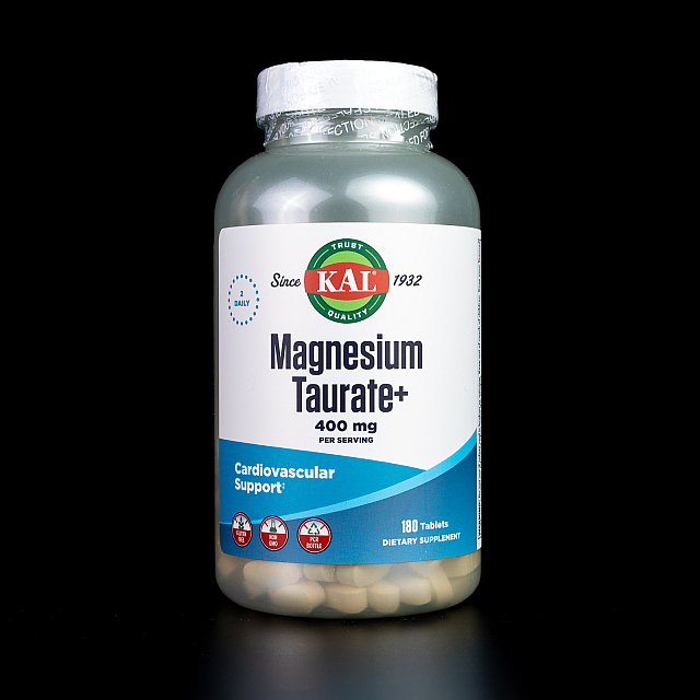 Magnesium Taurate + 400 mg (200 mg per tab) (180 tabs)  