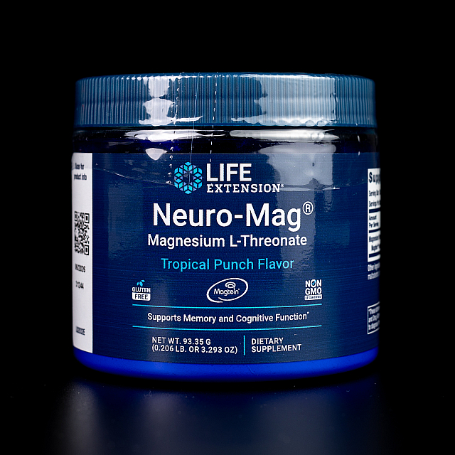 Neuro-Mag Magnesium L-Threonate Tropical Punch flaver (93.35 g)