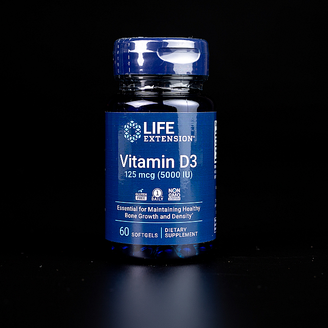 Vitamin D3 125 mcg (5 000 IU)	(60 softgels)