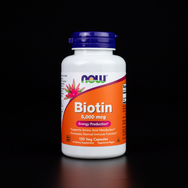 Biotin 5,000 mcg (120 veg caps)  