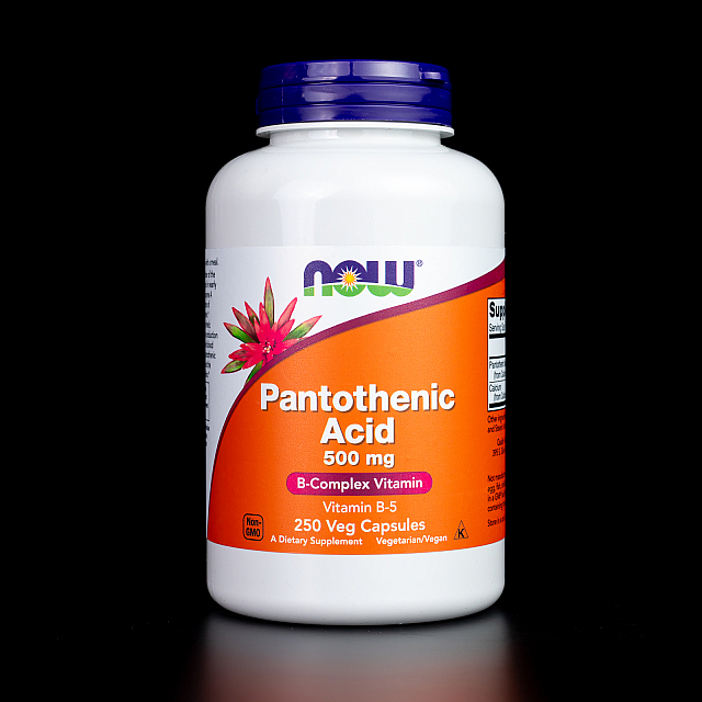 Pantothenic Acid 500 mg (250 caps)  