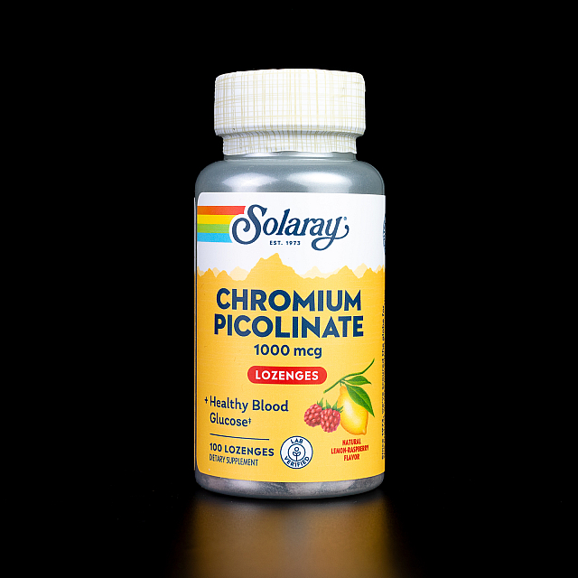 Chromium Picolinate 1000 mg (100 lozenges) Natural Lemon-Raspberry
