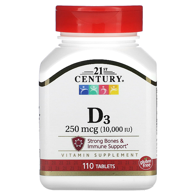 D3 250 mcg (10,000 IU) (110 Tablets)