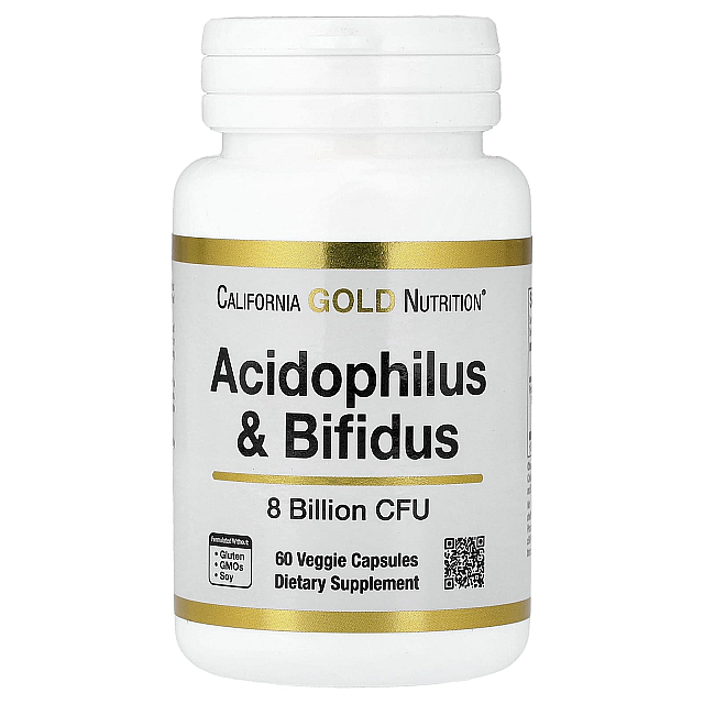 Acidophilus and Bifidus (60 Veggie Capsules)