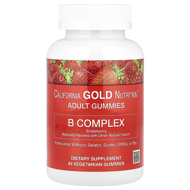 B Complex Gummies with Vitamins B6 and B12, Folate, and Biotin	(45 Vegetarian Gummies)