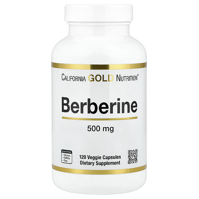 Berberine HCI 500 mg	(120 Veggie Capsules)