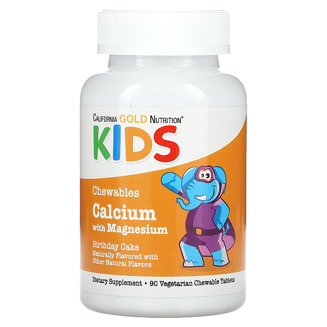 Chewable Calcium with Magnesium For Children (90 Vegetarian Tablets)