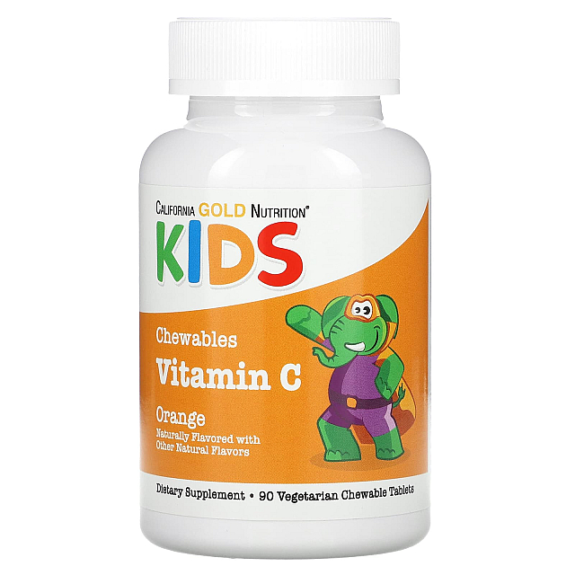 Chewable Vitamin C with Bioflavonoid Complex for Children, Orange (90 Vegetarian Tablets)