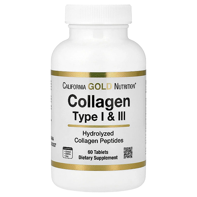 Hydrolyzed Collagen Type I and III (60 Tablets)