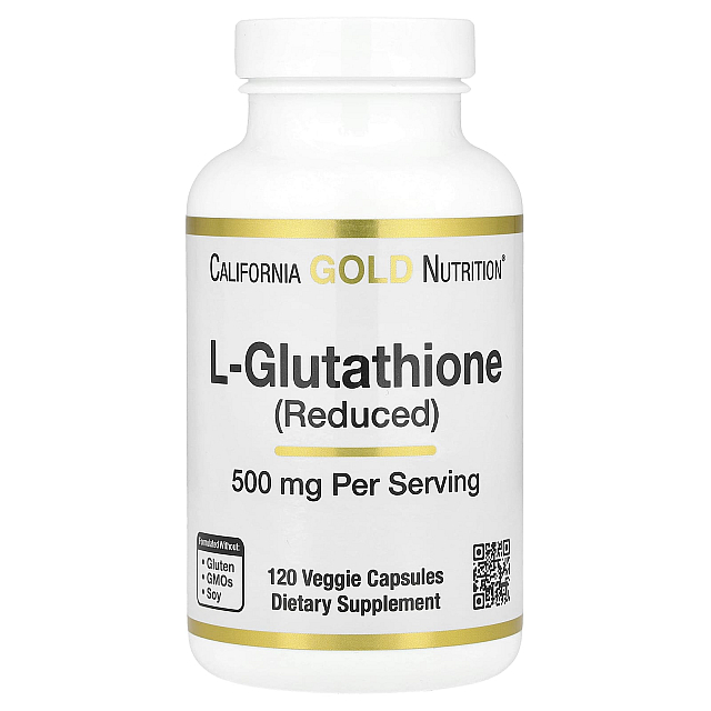 L-Glutathione (Reduced) 500 mg (120 Veggie Capsules)