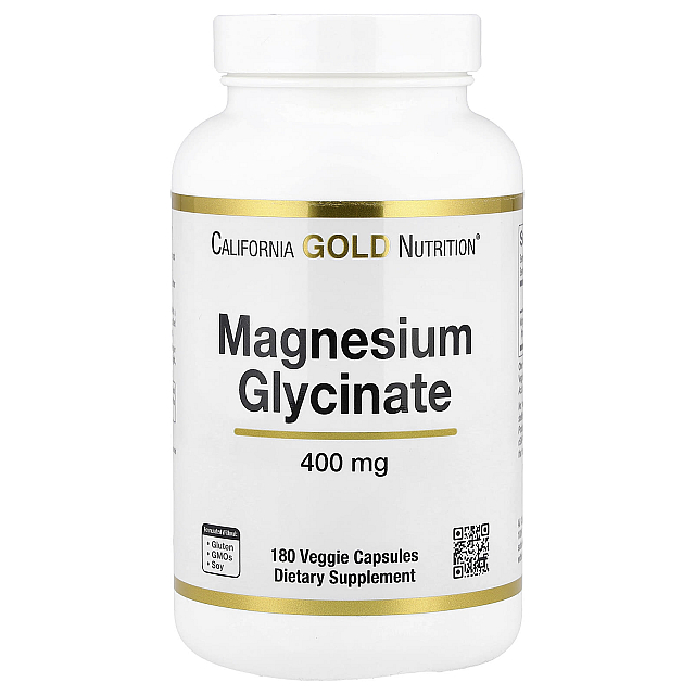 Magnesium Glycinate 133 mg per Caps	(180 Veggie Capsules)