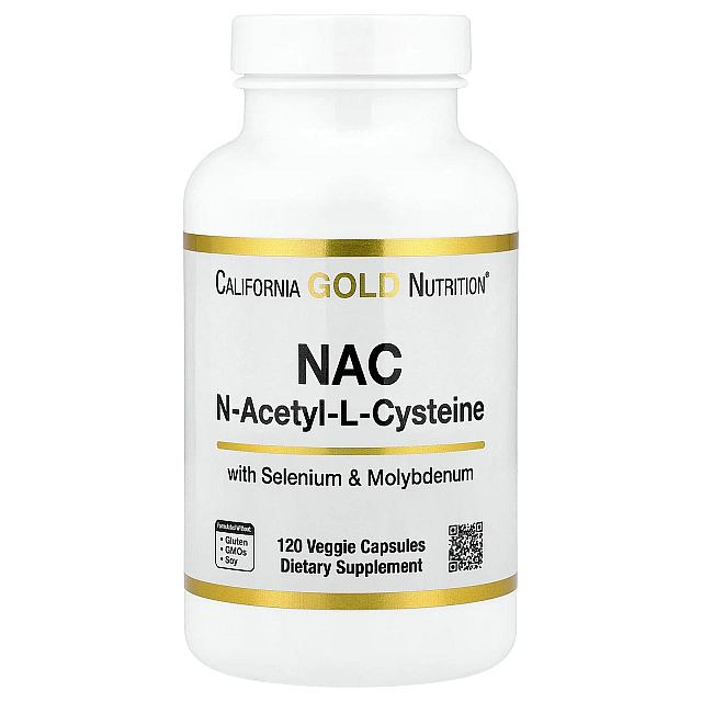 N-Acetyl-L-Cysteine with Molybdenum and Selenium (120 Veggie Capsules)