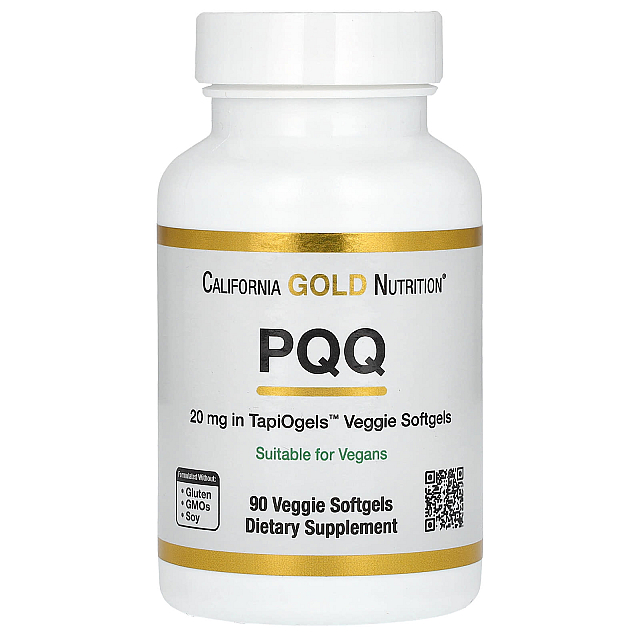 PQQ, 20 mg	(90 Veggie Softgels)