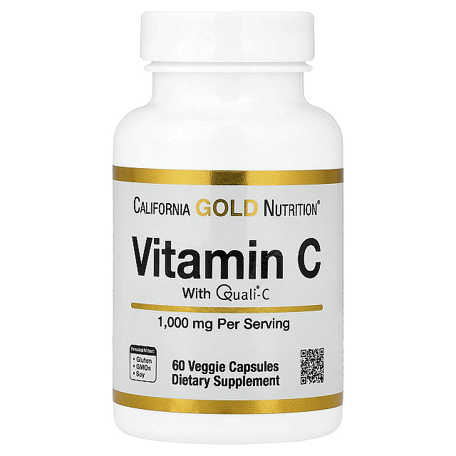 Vitamin C Quali-C 1,000 mg (60 Veggie Capsules)