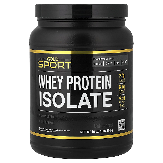 Whey Protein Isolate	(454 g) Unflavored