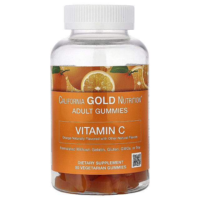 Vitamin C Gummies with Vitamin A from Beta-Carotene	(90 Vegetarian Gummies)