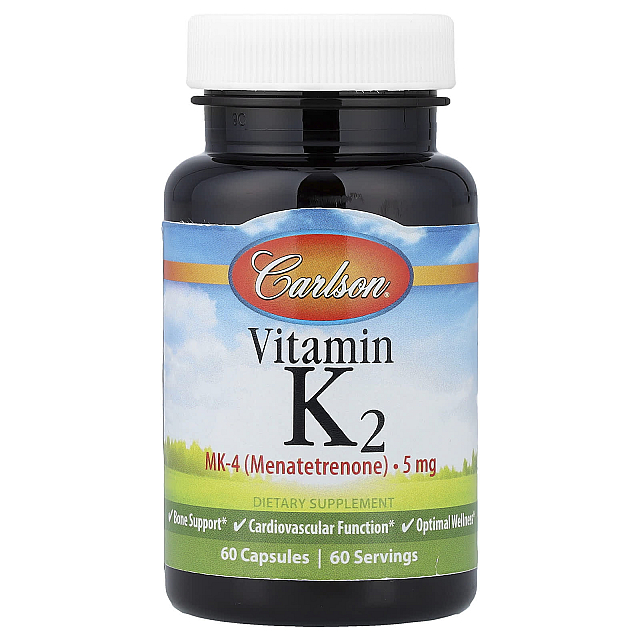 Vitamin K2, MK-4 (Menatetrenone) 5 mg  (60 Capsules)