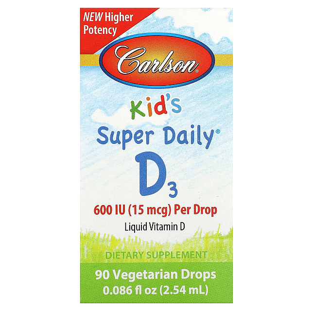 Kid's Super Daily D3 600 IU 15 mcg	(2,54 ml)