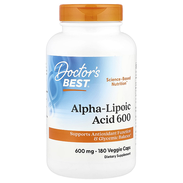 Alpha-Lipoic Acid 600 mg (180 Veggie Caps)