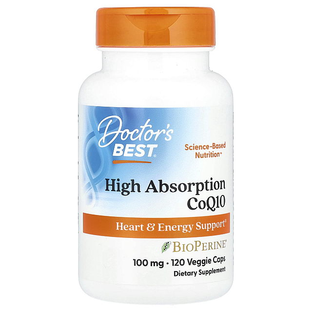 High Absorption CoQ10 100 mg  (120 Veggie Caps)