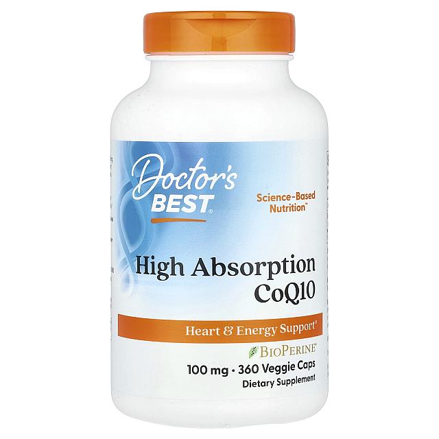 High Absorption CoQ10 100 mg  (360 Veggie Caps)