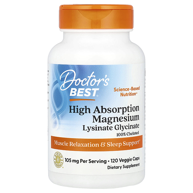 High Absorption Magnesium 105 mg (52,5 mg per Capsule) (120 Veggie Caps)