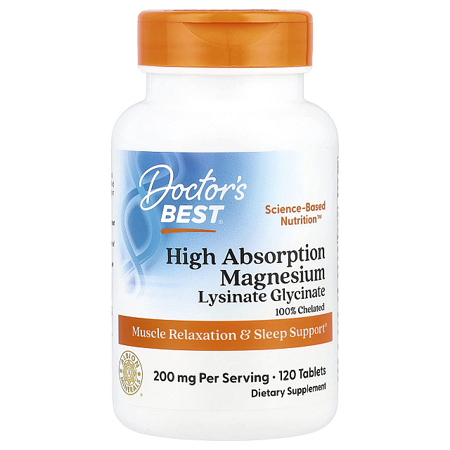 High Absorption Magnesium 200 mg (100 mg Per Tablet)	(120 Tabs)