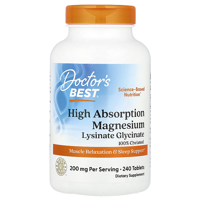 High Absorption Magnesium 200 mg (100 mg Per Tablet)	(240 Tabs)
