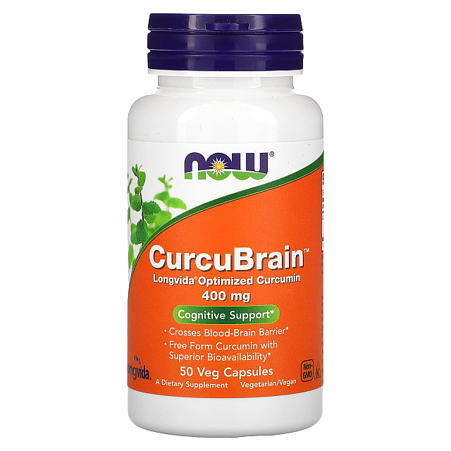 CurcuBrain, Cognitive Support 400 mg (50 veg caps)  