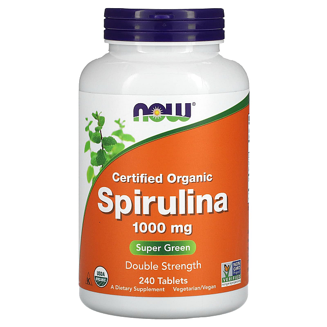 Spirulina 1000 mg certified organic (240 tabs)  