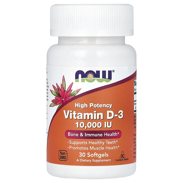 Vitamin D-3 250 mcg (10,000 IU) (30 softgels)  