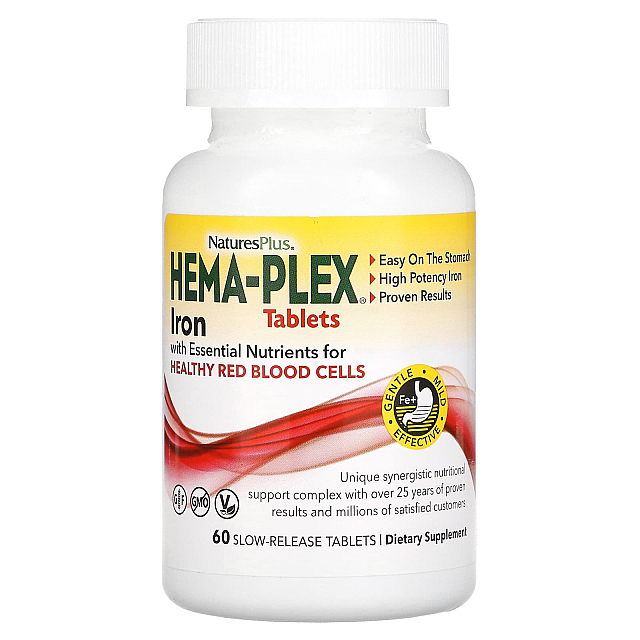 Hema-Plex Iron (60 Slow-Release Tablets)  