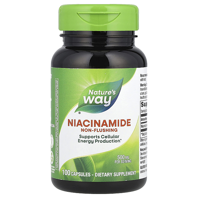 Niacinamide, Non-Flushing 500 mg	(100 Capsules)