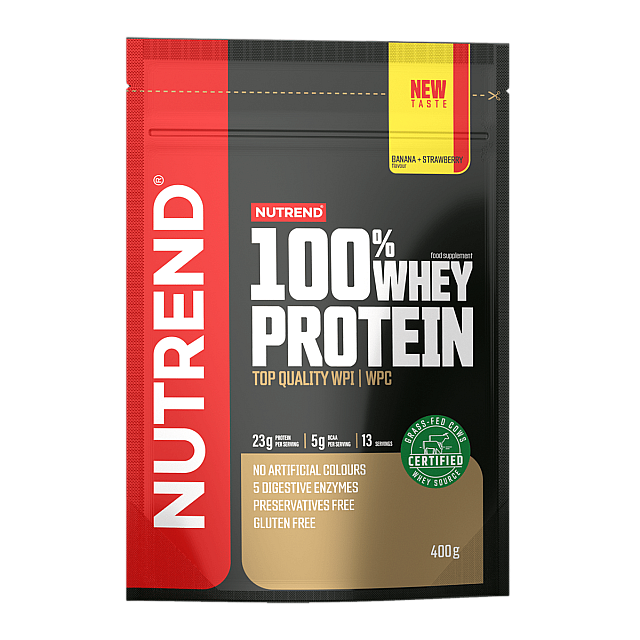 100% Whey Protein (400 g)  Banana - Strawberry