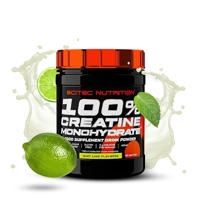 100% Creatine Monohydrate (300 g) Mint lime