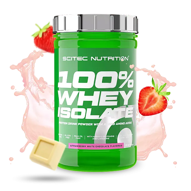 100% Whey Protein Isolate (700 g) White chocolate-strawberry 