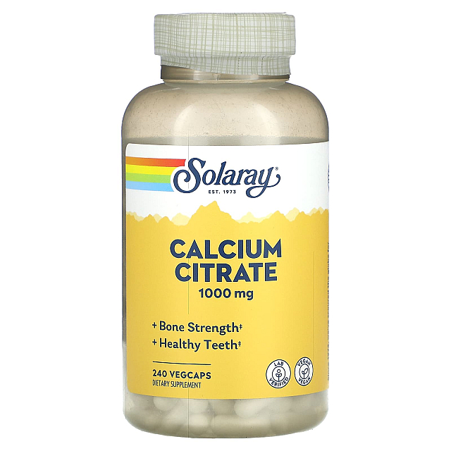 Calcium Citrate 1,000 mg (250 mg per caps) (240 veg caps)