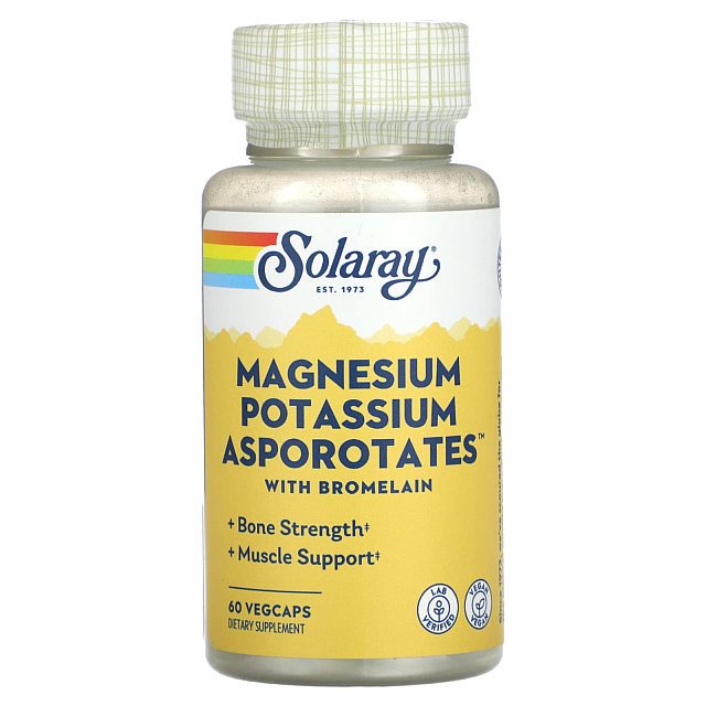 Magnesium Potassium Asporota (60 VegCaps)