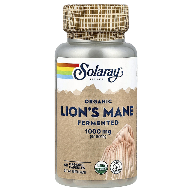 Organic Lion's Mane Fermented 1000mg  (60 Caps)  