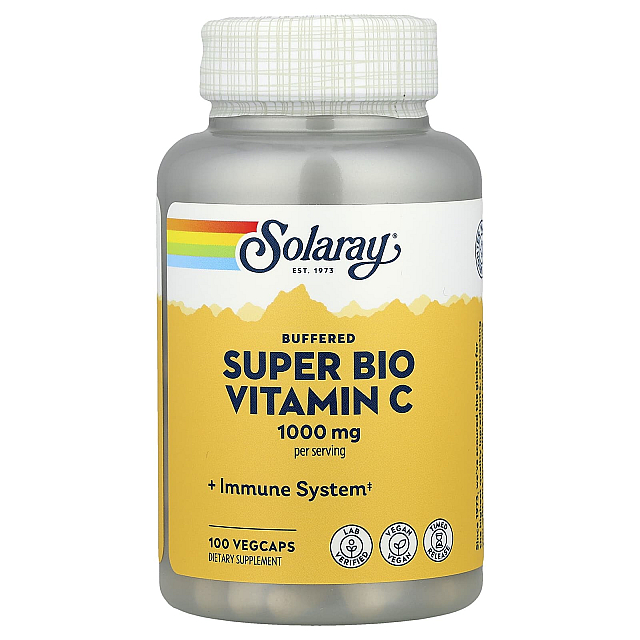 Super Bio C, Buffered, TSTR 1000mg (100 VegCaps)