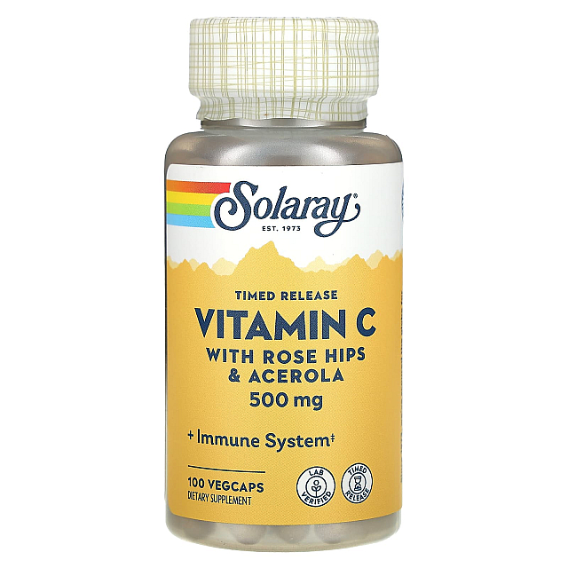 Vitamin C with Rose Hips, Ace Timed Release 1000mg	(100 VegCaps)
