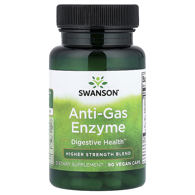 Anti-Gas Enzyme High Strength Blend	(90 Vegan Caps)