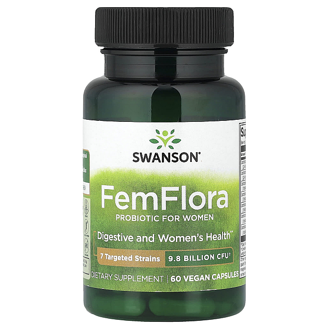 FemFlora Probiotic For Women 9.8 billion CFU	(60 Vegan Capsules)