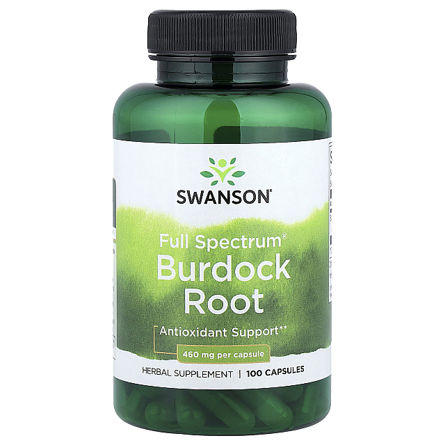 Full Spectrum Burdock Root 460 mg per Capsule	(100 Capsules)