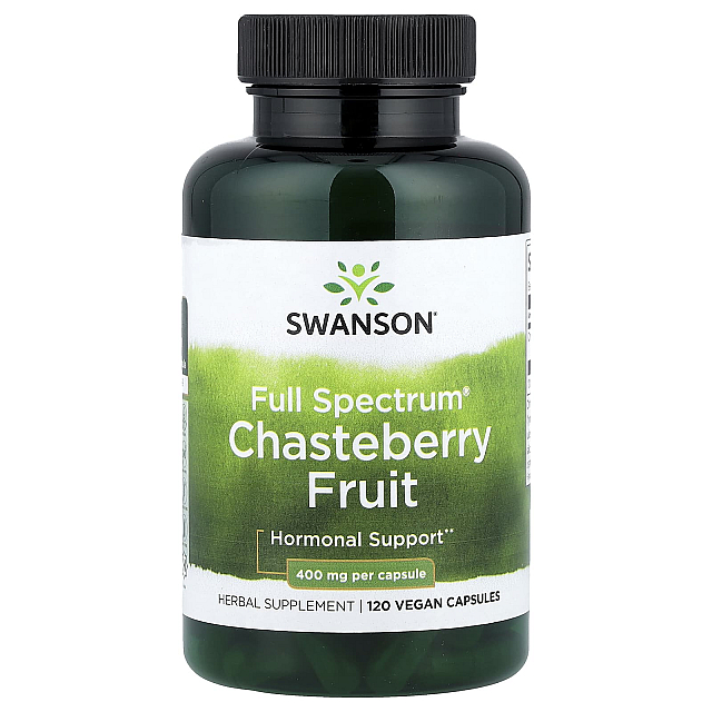 Full Spectrum Chasteberry Fruit 400 mg	(120 Vegan Capsules)