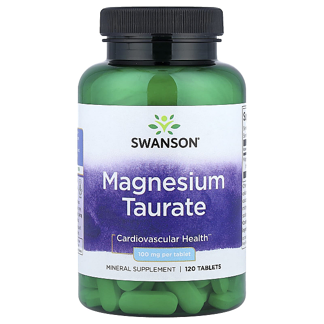 Magnesium Taurate 100 mg per Tablet	(120 tablets) 
