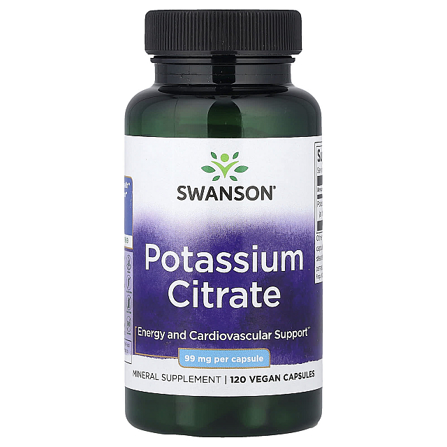 Potassium Citrate 99 mg (120 Vegan Capsules)